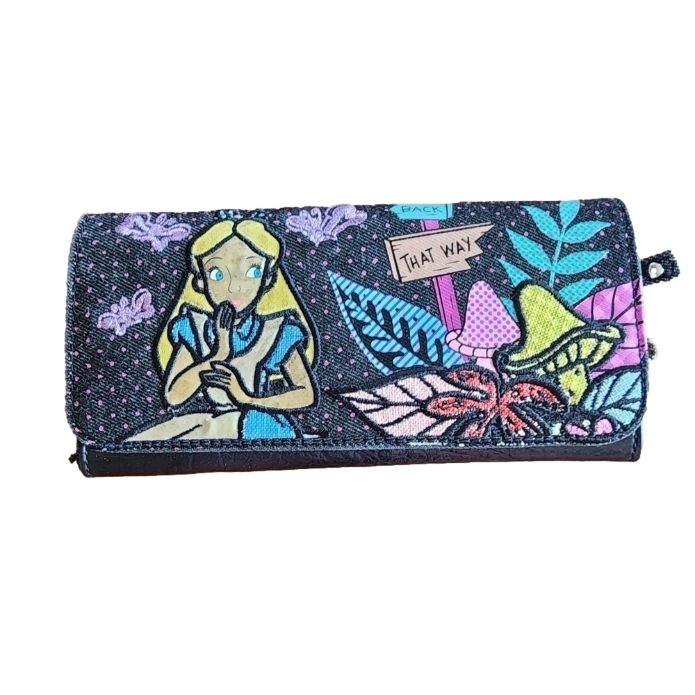 Rare Loungefly ❤️ Logo Alice in Wonderland Wallet